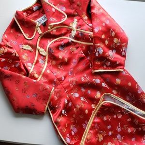 Red Chinese dress